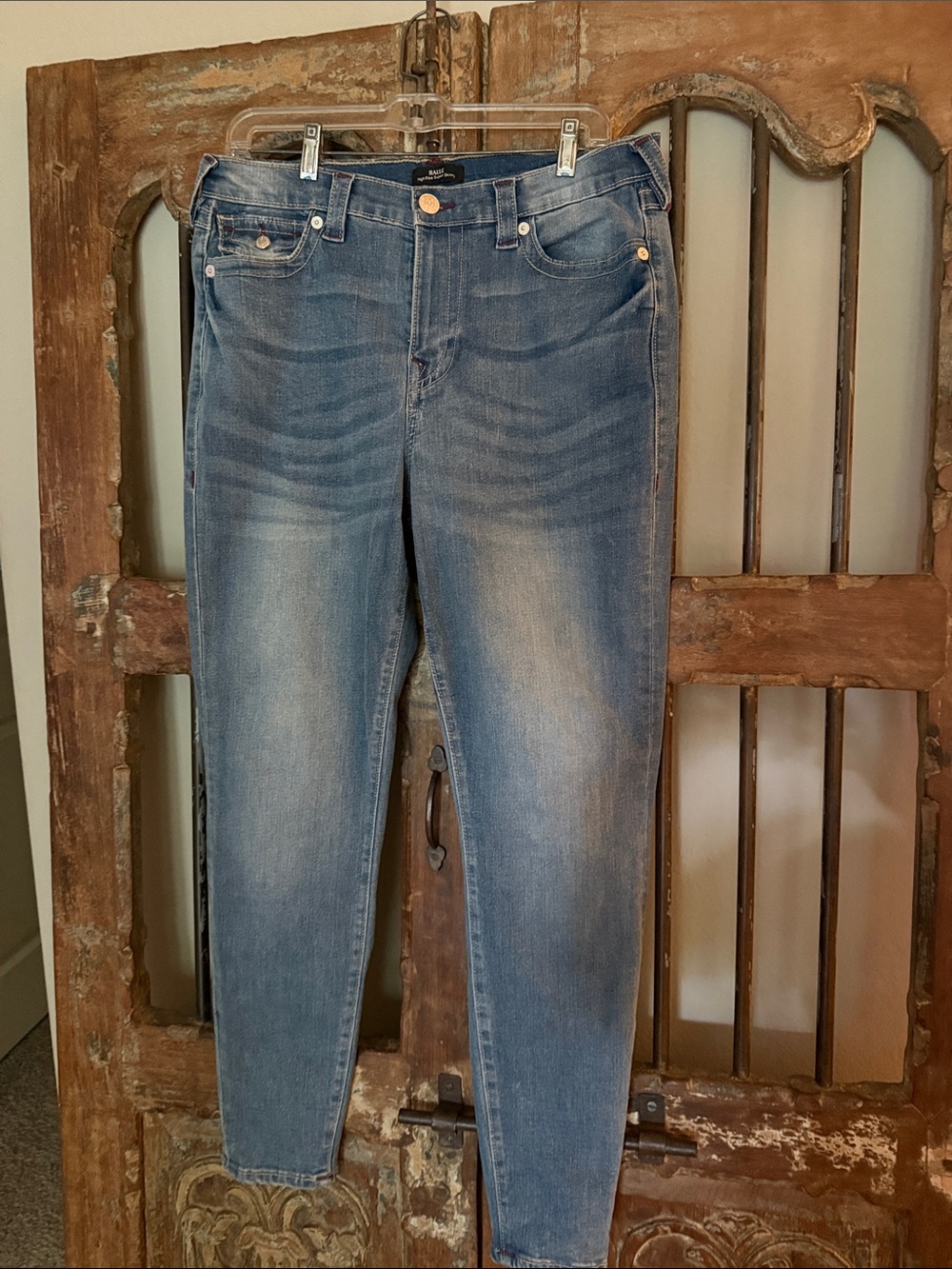 True Religion Blue Skinny Stretch Jeans